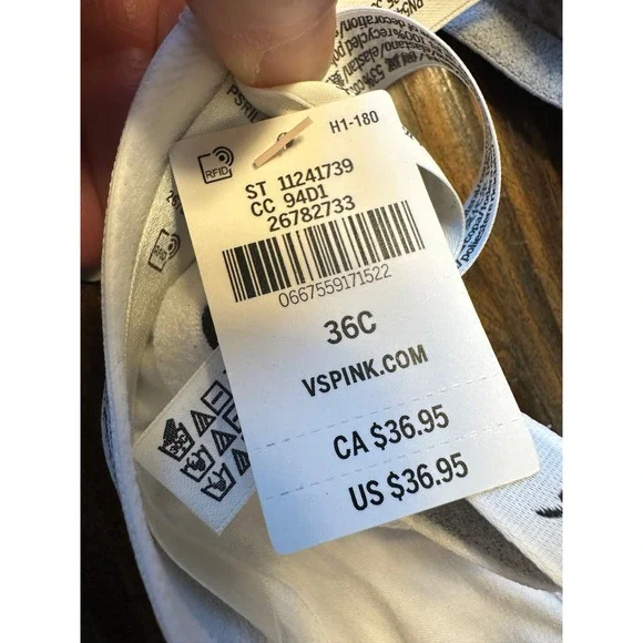 Victoria's Secret PINK Wear Everywhere Super Push Up & Tshirt Bra Lot 5pc 36C - Picture 9 of 14